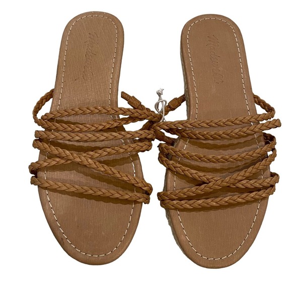 Madewell Shoes - Madewell the Kathryn Espadrille Leather Slide Sandal Size 5.5